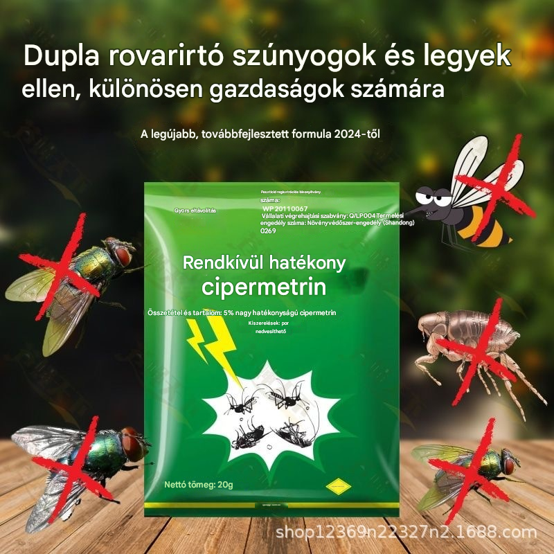 🦟【20 tasak】❌Kifejezetten a szúnyogok és legyek farmokon való irtására tervezték, egy csomag elpusztítja a bolhákat/sáskákat/csótányokat/legyeket/szúnyogokat!