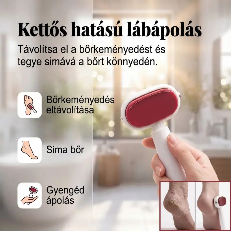 🦶Kétoldalas lábkaparó, bőrkeményedések eltávolítására