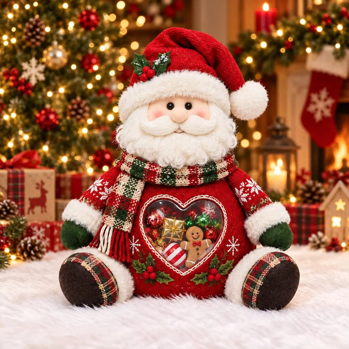 🎅 Újratölthető karácsonyi figurás ajándéktartó