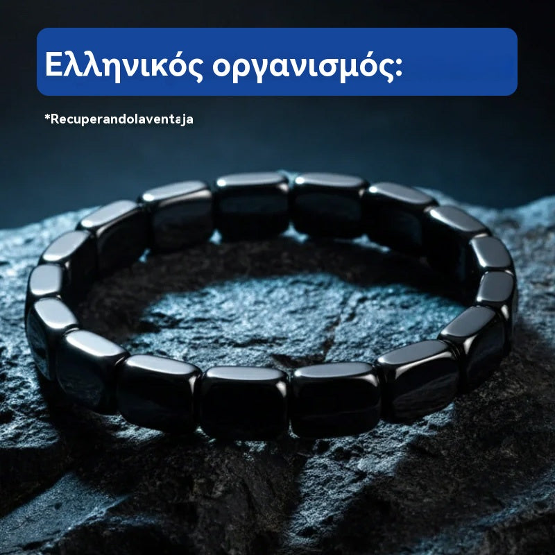 【Kúpte 1 a získajte 1 zdarma】🔥Energetický náramok z hematitu a čierneho ónyxu｜Obnovte svoju silu a mužské sebavedomie