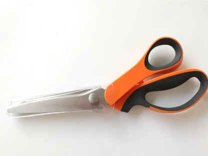 ✂️ Többfunkciós cikkcakkos szabóolló – Szövethez, papírhoz és kézműves munkákhoz 🧵