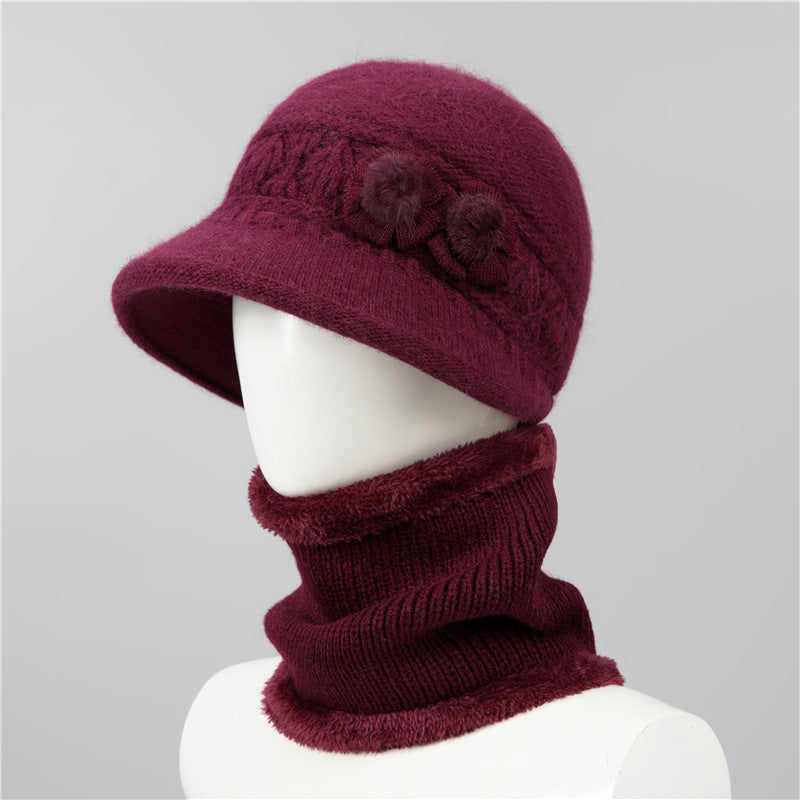🧶Kapa + šal🧶 Topli zimski pratitelj: topla pletena vunena kapa
