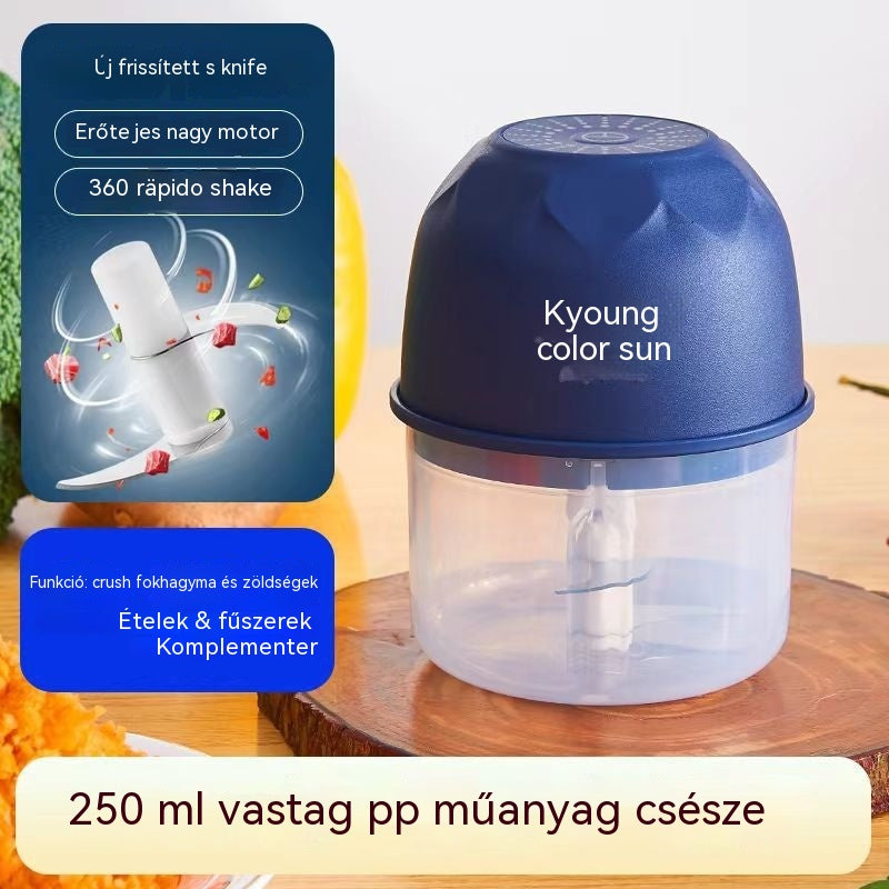 Vezeték nélküli, hatékony elektromos mini aprító
