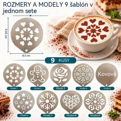 ☕ Nerezová oceľová forma na kávové latte art