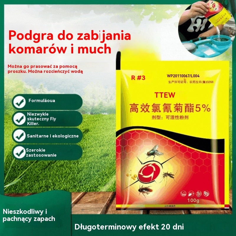 🦟【6 torebek】❤️Specjalnie zaprojektowane do zabijania komarów i much na farmach, jedno opakowanie zabija pchły/szarańczę/karaluchy/muchy/komary!