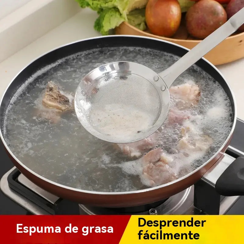 🍲 【3 db-os csomag】304 rozsdamentes acél olajszűrő kanalak