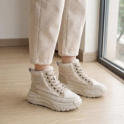 👟✨Bélbéléssel ellátott női téli bakancs, vastag talppal😍