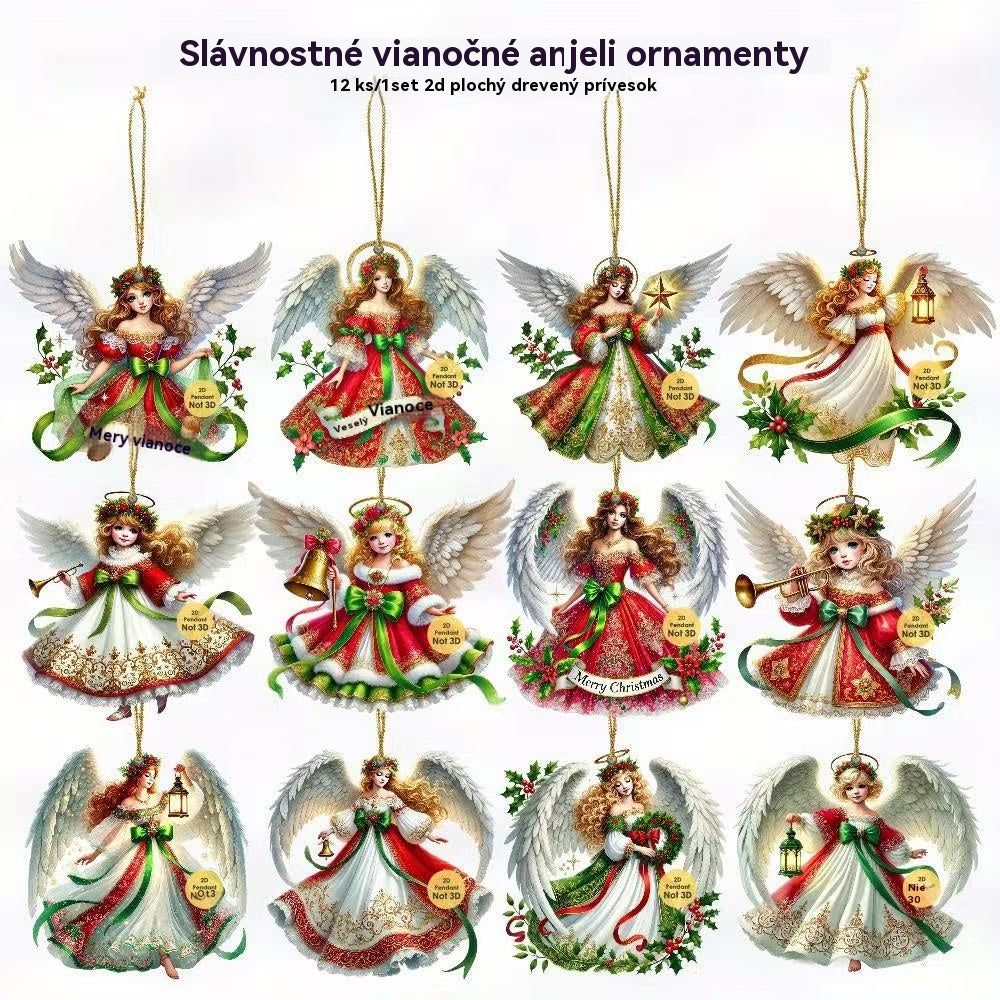🎄🎁【Korlátozott ideig érvényes ajánlat - 50% kedvezmény】👼 Fa angyal karácsonyi dísz
