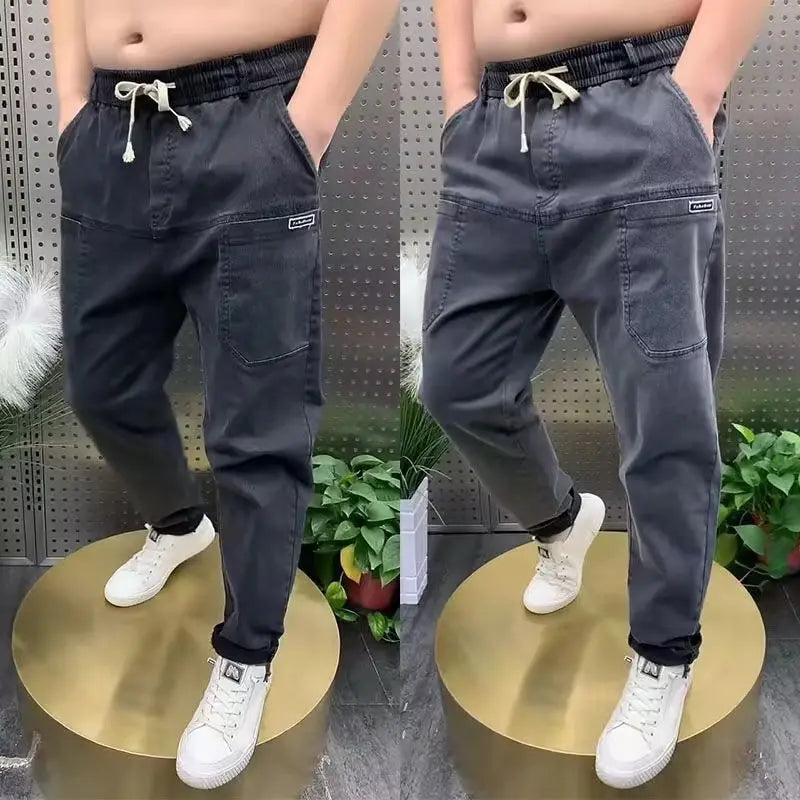 【S-5XL】Férfi nagy méretű, sztreccs farmernadrág