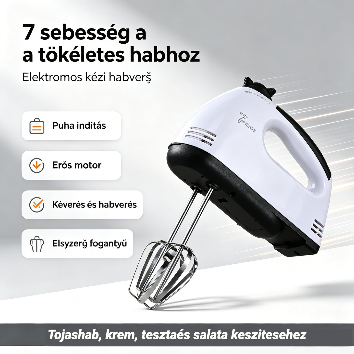 🍰Egy szett 8800 Ft 🔥✅ Otthoni sütéshez való professzionális tojáshabverő 🎂