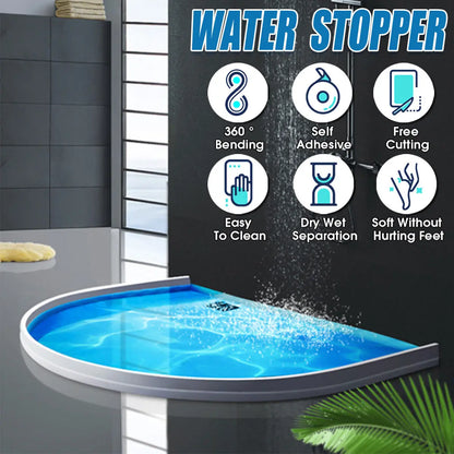 【😍 Ponuka s obmedzenou platnosťou】100 cm 26 eur】🌊🌊【Silikónová lišta blokujúca vodu pre suchú a mokrú separáciu