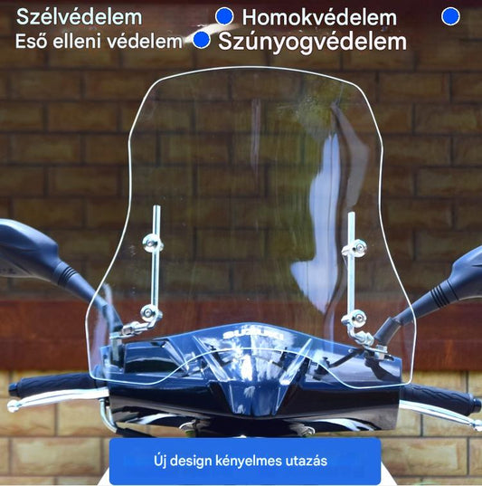 💥💥🏍️【2,0mm vastagság 37cm-magasság】2026 új motorkerékpár szélvédő elektromos jármű, univerzális szélvédő