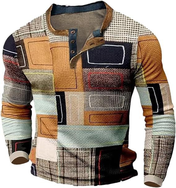 🔥🔥Nova moška polo majica z dolgimi rokavi in velikim tiskom【S-4XL】