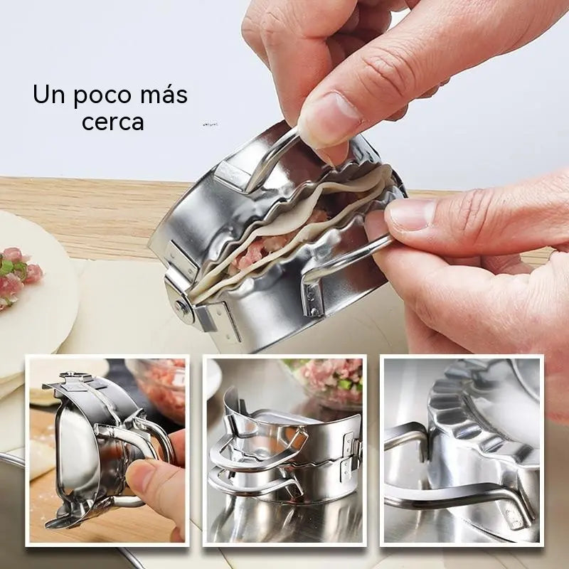 🥟8,5 cm-es szaggató + 8,5 cm-es gombócformázó✨ Tökéletes végeredményű házi gombócok percek alatt!✨ Élelmiszer-ipari minőségű rozsdamentes acél