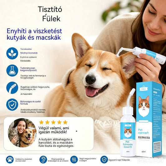 🐶2 tétel 8300  Ft.🐱 Fültisztító kutyák és macskák fülviszketésének enyhítésére.