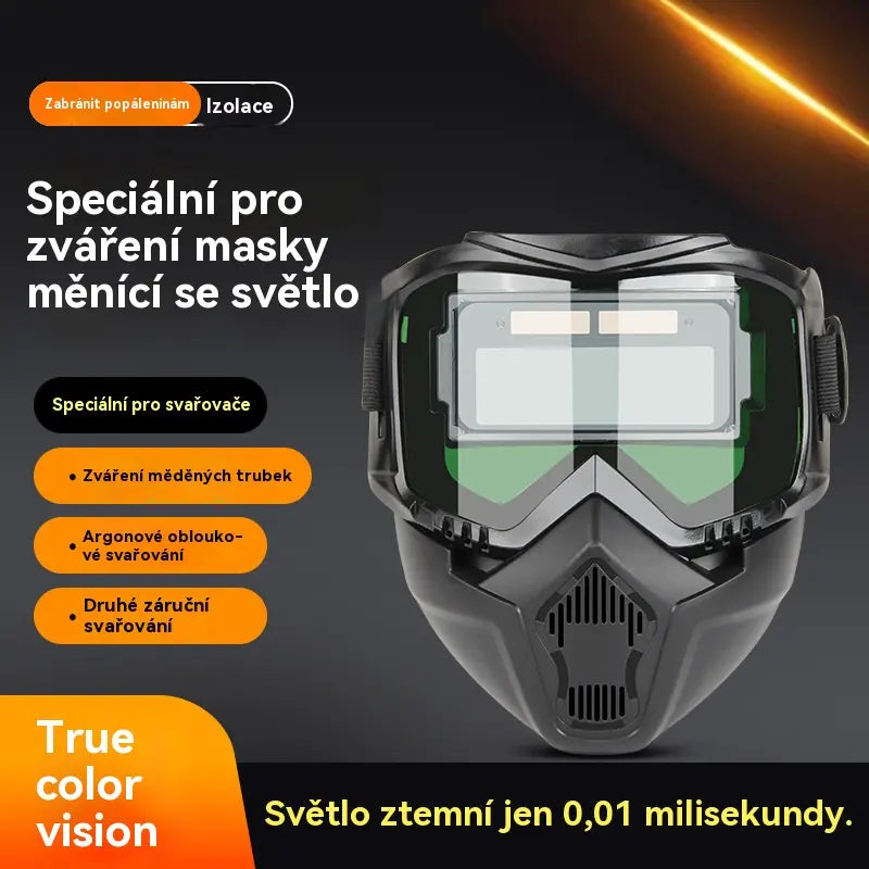 🔥😎 Teljesen automatikus hegesztősisak védőmaszkkal és automatikusan sötétedő szűrővel