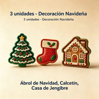 ⌛ 🥧🎄Mini karácsonyi tortaforma-kollekció 9 dizájnnal | 🫎Újrafelhasználható dombornyomott formák részletes karácsonyi torták készítéséhez Mikulás, hóember, rénszarvas és karácsonyfa formájában⛄