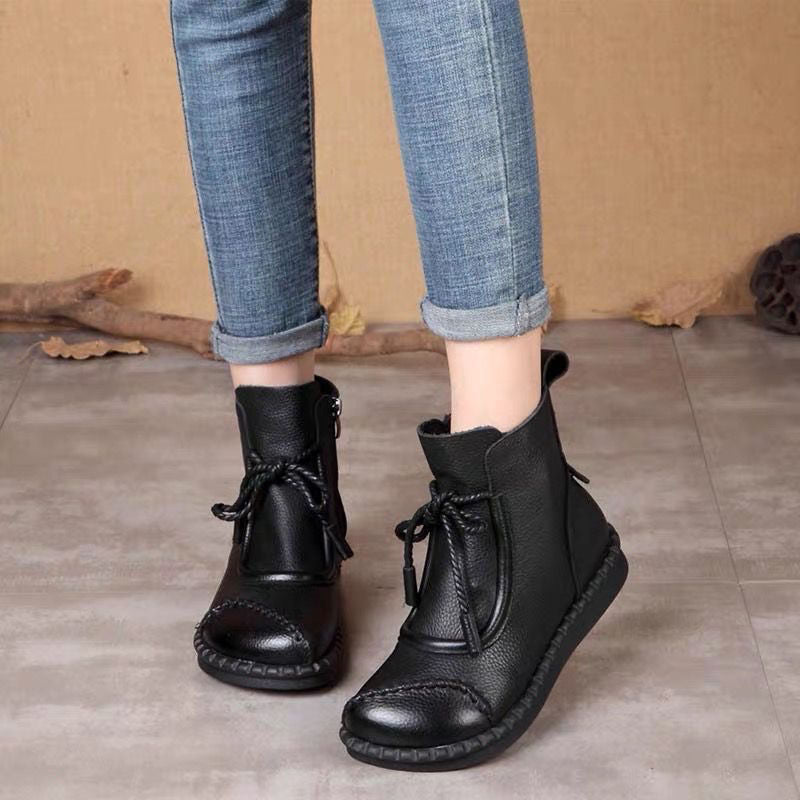 🔥✨【35-40-es méretek】🌷👢Kora őszi előértékesítés🎉 Női retró puha bőrcipők