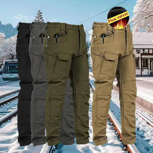 ⌛ POSLEDNÝ DEŇ VÝPREDAJA – ZĽAVA 50 %!🔥 Pánske vojenské taktické nohavice s vetruodolným a termoizolačným dizajnom