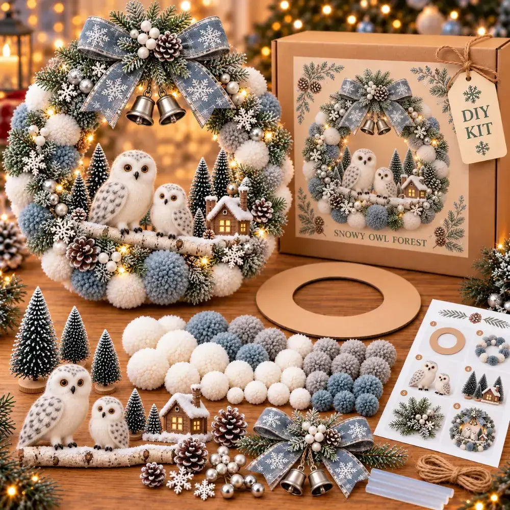 🎄🎁🏵Karácsonyi koszorú készítő készlet - ünnepi dekoráció
