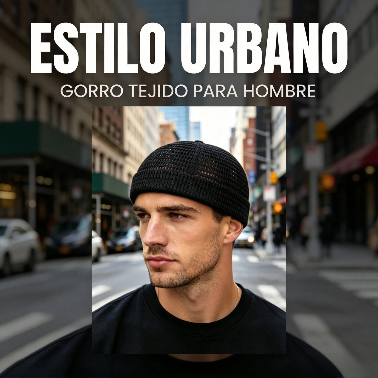 🔥Gorro Docker transpirable sin visera para hombre - Gorro de malla ligero para actividades al aire libre en verano