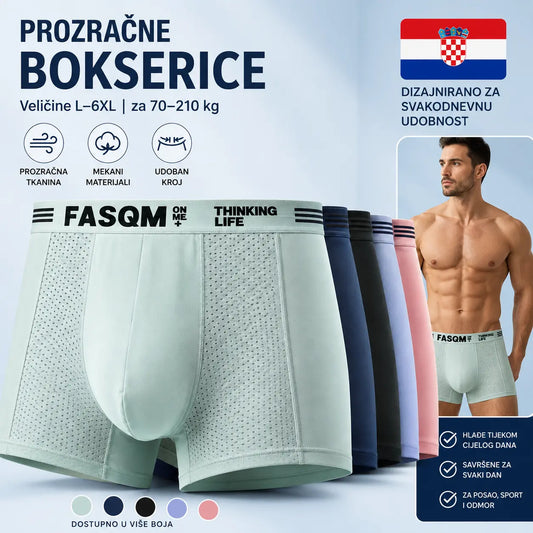 💥【45% OFF】Muške prozračne bokserice od ledene svile s mrežicom – udobne, lagane i brzo se suše! ✨