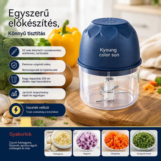 🍅Vezeték nélküli, hatékony elektromos mini aprító