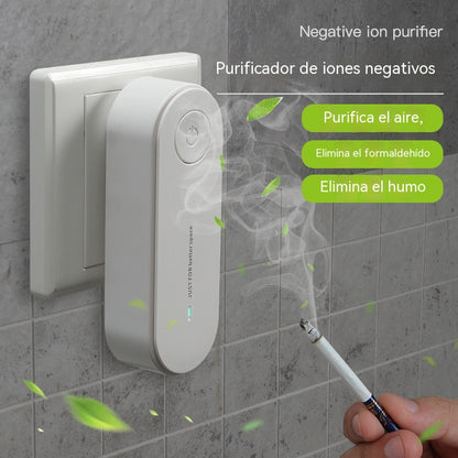 🏠✅ Purificador de aire doméstico con iones negativos, elimina el formaldehído y el olor a humo.