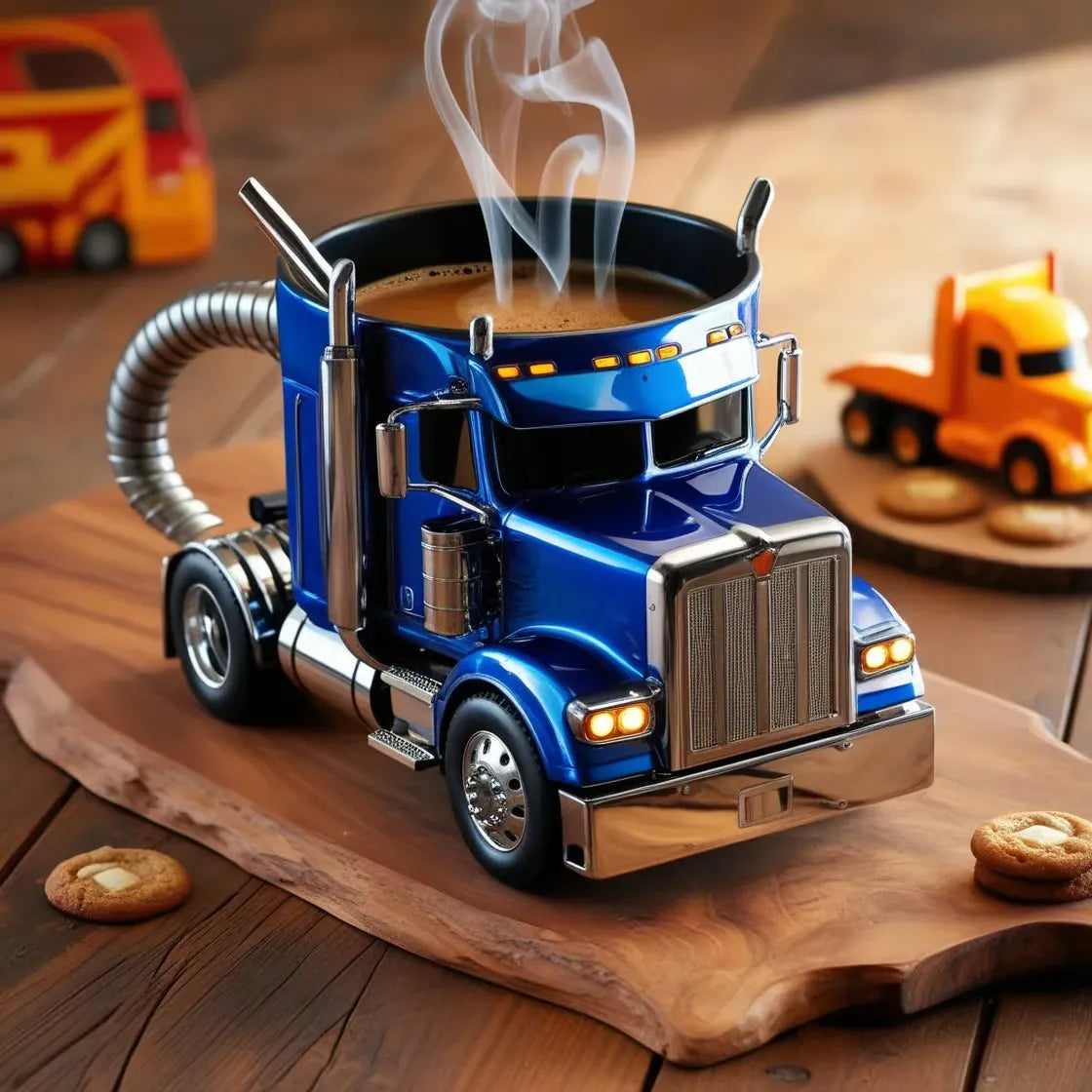 🚛Căni de cafea lucrate manual pentru semi-camioane