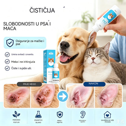 🐶🐱 Sredstvo za čišćenje ušiju za ublažavanje svrbeža ušiju kod pasa i mačaka.