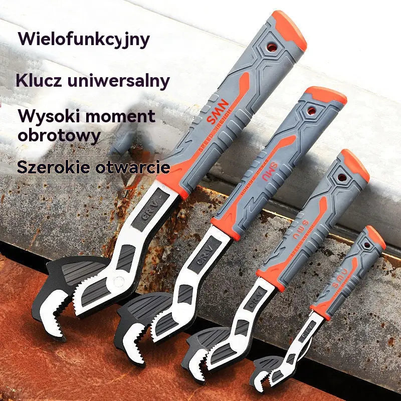【6 inches】 Samozaciskowy zestaw kluczy wielofunkcyjnych Zestaw kluczy do rur Narzędzie do kluczy przemysłowych-4236984