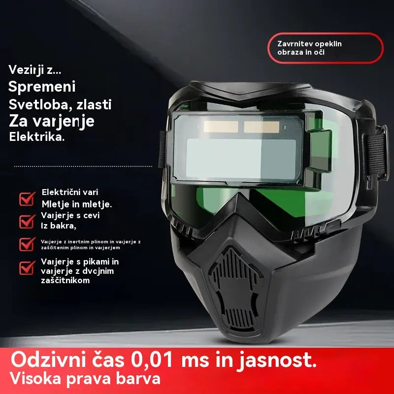 🔥⚡Samozatemnitvena varilska čelada za zaščito oči