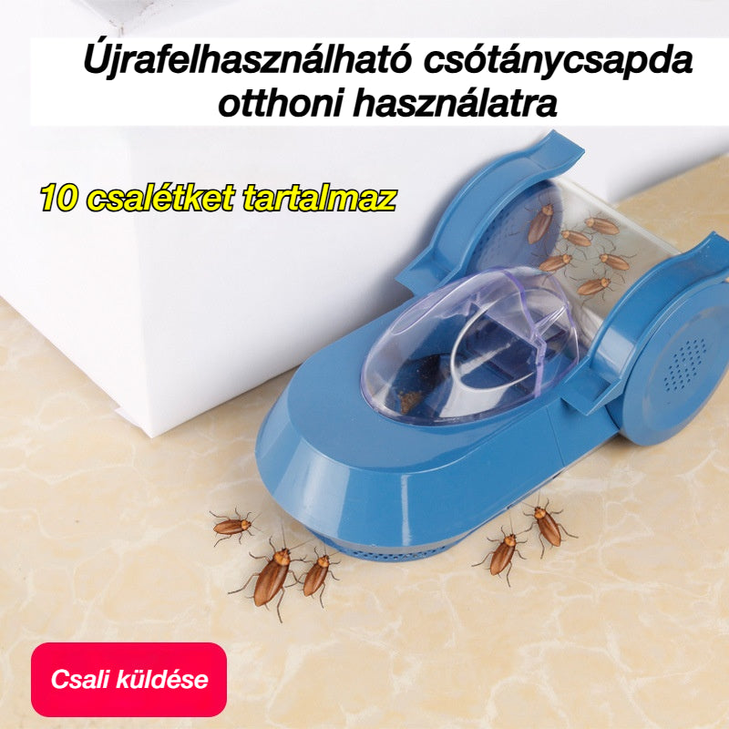 🐜Újrafelhasználható csótánycsapda otthoni használatra, 10 csalétket tartalmaz.