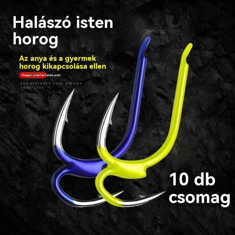 🎣🐟 Dupla éles szöges horog