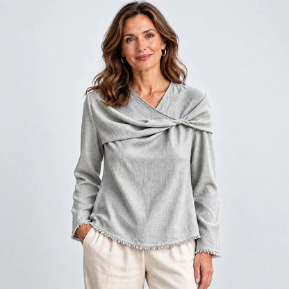✨【S–3XL / 6 szín】Stílusos női felső - elegáns és kényelmes, tökéletes mindennapi viseletre!