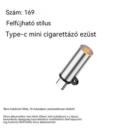 ✅ 7200 Kč za dva kusy 🔥TYPEC Mini Mobiltelefon Szélálló Volfrámszálas Fújós Szivargyújtó