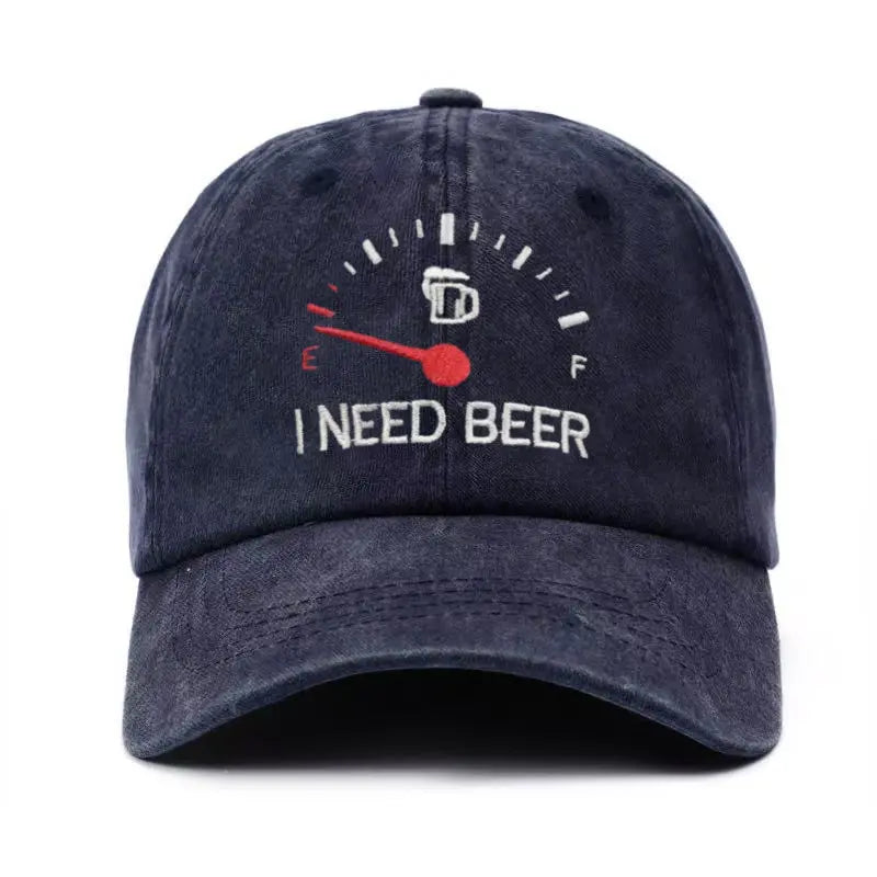 🔥 UTOLSÓ NAP 50% KEDVEZMÉNNYEL - 🍺 Hímzett sapka "I NEED BEER" - Uniszex emléksapka 🧢