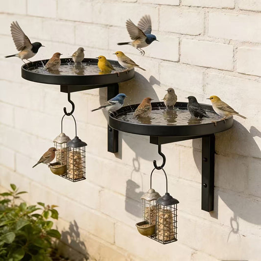 🐦💧 50% ZĽAVA! Nástenná kovová napájačka pre vtáky – Odolná voči poveternostným vplyvom ľahko čistiteľná a ideálna pre záhradu balkón a terasu 🌿