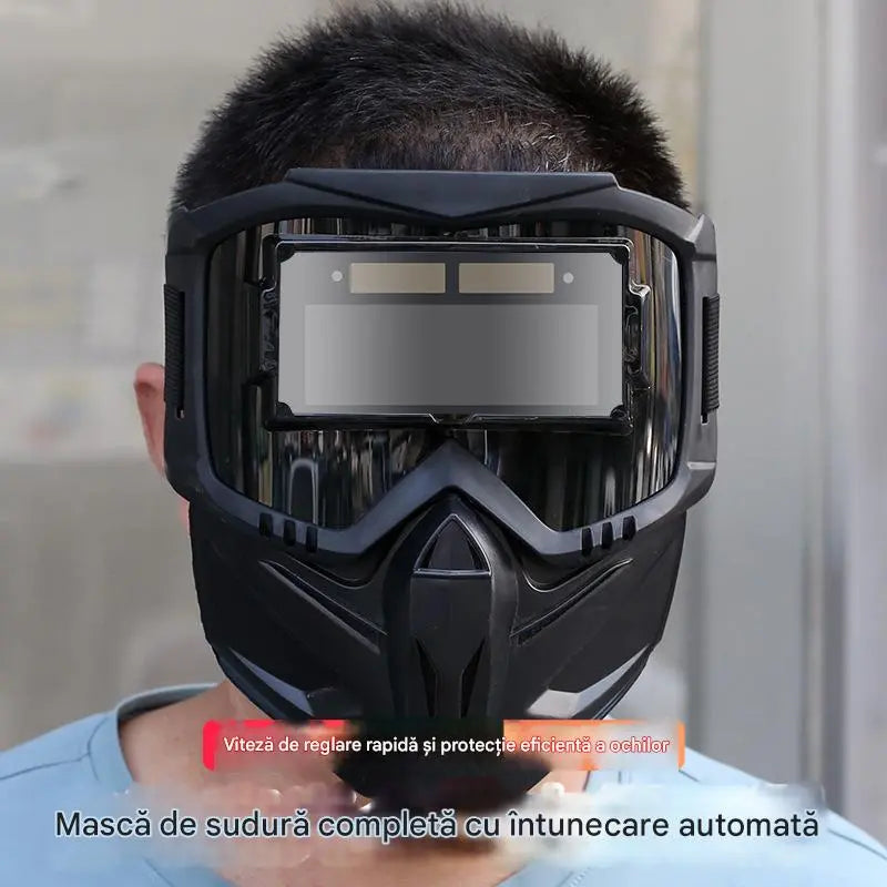 🔥Teljes arcra hegesztő maszk automatikus fényváltással