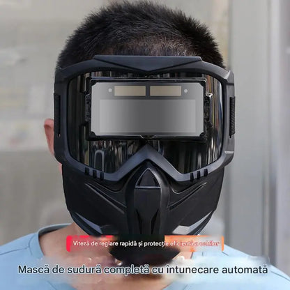 🔥Teljes arcra hegesztő maszk automatikus fényváltással