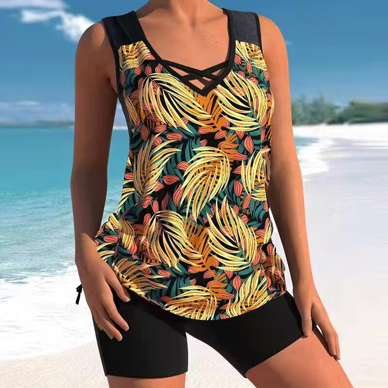 🩱【50% OFF】【S-5XL】🩱Dvojdielne plavky s etnickou potlačou 🌊