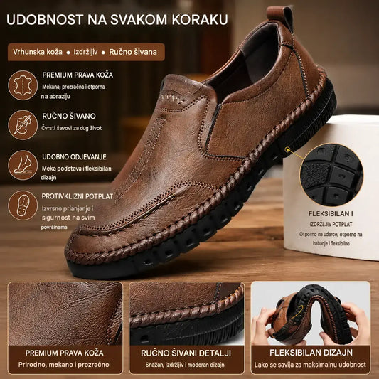 👞Zadnji dan, 50% popusta! [39-44] [Visokokvalitetna prava kravlja koža] Izrađena od prave kože, mekana podstava, neklizajuća, izuzetno udobna za nošenje.