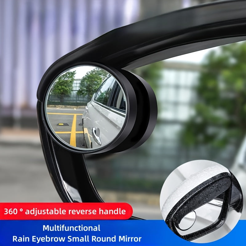 😍🚗【50% έκπτωση】👍Καθρέφτης οπισθοπορείας για αυτοκίνητο, μικρός στρογγυλός καθρέφτης, ρυθμιζόμενος 360 μοιρών