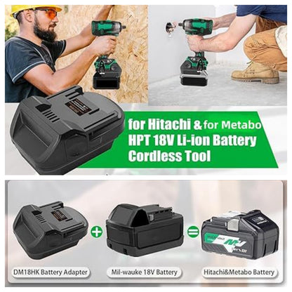 ⚡Adaptador de batería de litio para herramientas inalámbricas de 18 V