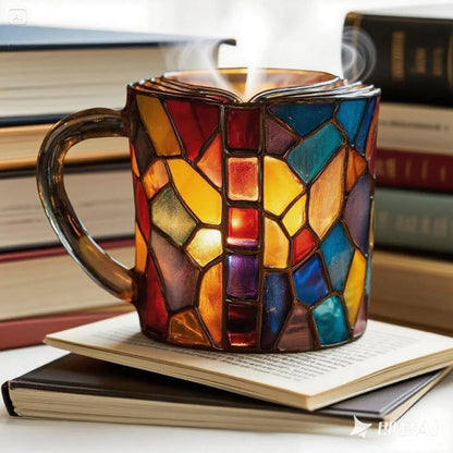 📚 🥤【50% popusta】3D oslikana šalica za kavu u obliku knjige. Pogodno za darivanje