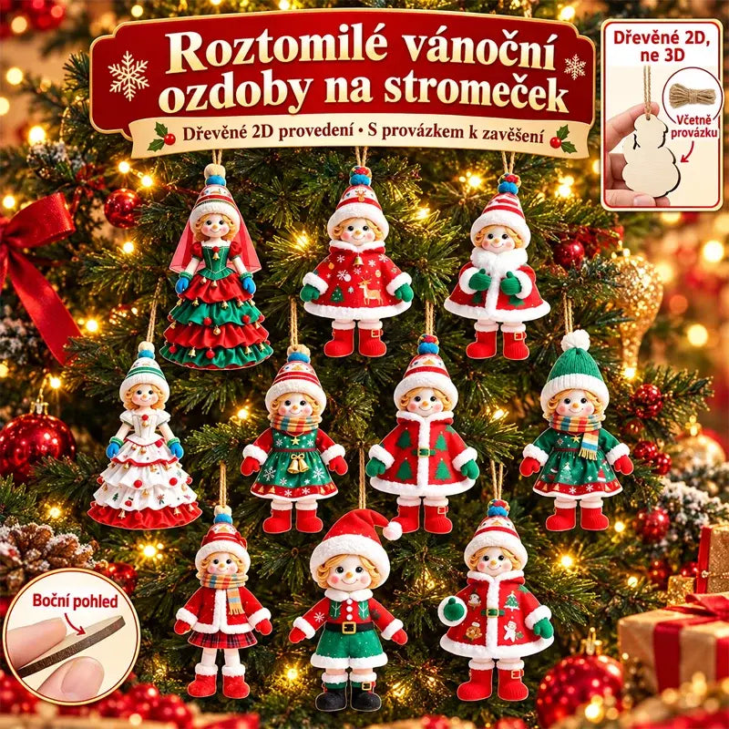 🎄【20 kusov】🎅Milé vianočné ozdoby✨