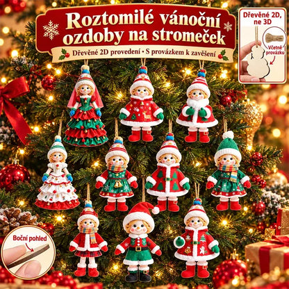 🎄【20 darab】🎅Aranyos karácsonyi díszek✨