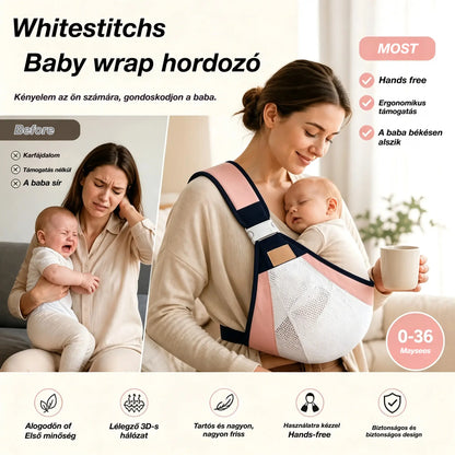 👶 Könnyű, ergonomikus babahordozó | Ideális sétákhoz és utazáshoz ✈️