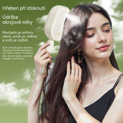 📢📢Speciální nabídka!! ⏰Elektrický masážní hřeben s airbagovým sprejem a esenciálním olejem, vyživující kartáč na vlasy ve spreji✨🔥