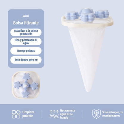 🌀6 kosov 22 EUR✨ Plavajoči filter za pralni stroj - Z vsakim pranjem ujame vlakna, lase in živalsko dlako 🧺
